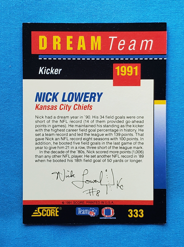 Nick Lowery